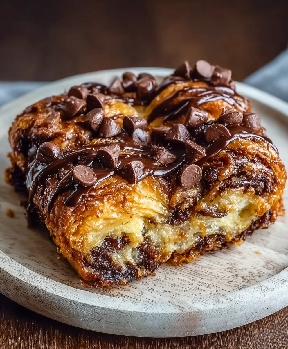 Decadent Chocolate Croissant Breakfast Bake Delight