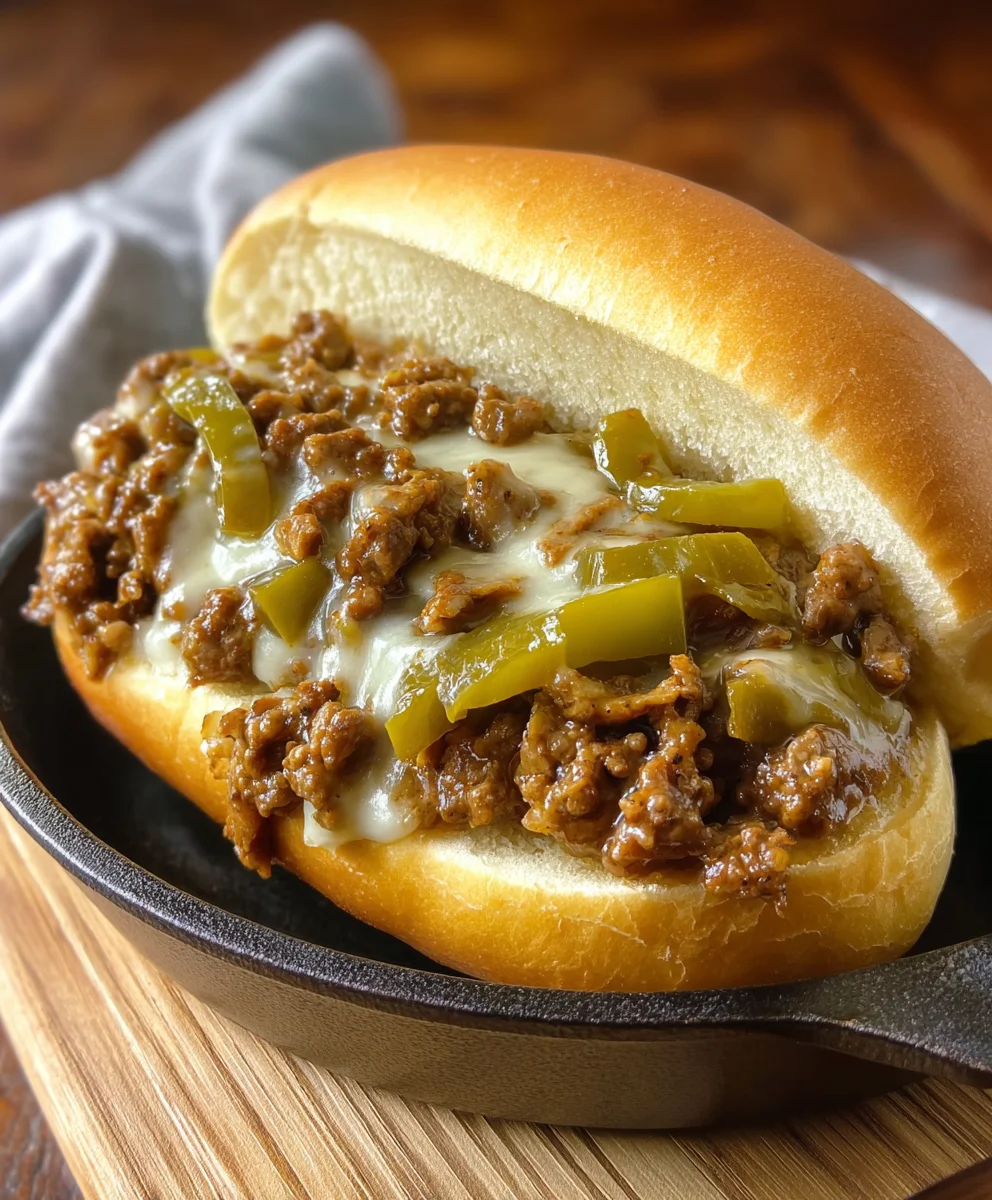 Philly Cheesesteak Sloppy Joes- Easy Dinner