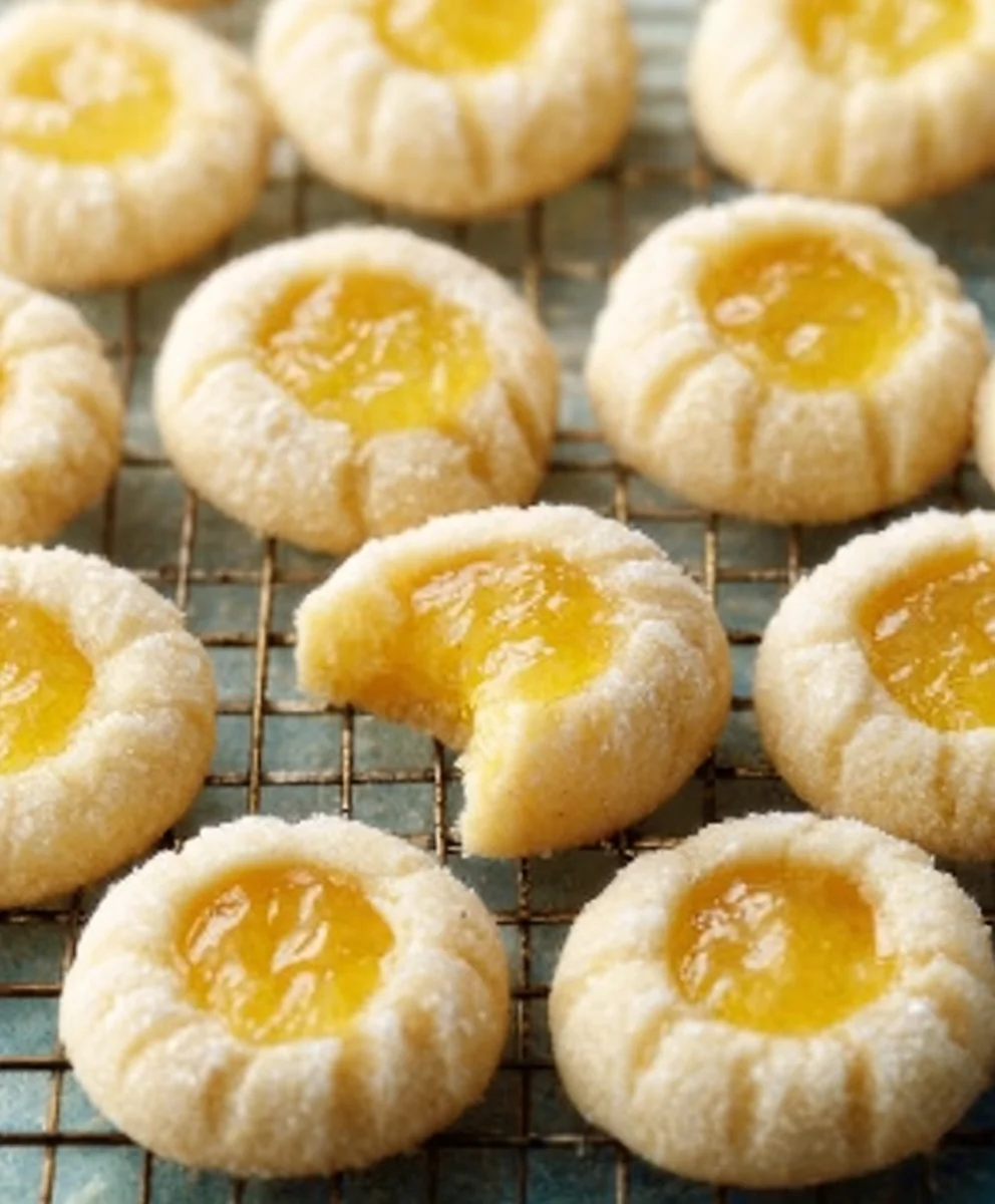 Easy Lemon Thumbprint Cookies - Tart & Sweet