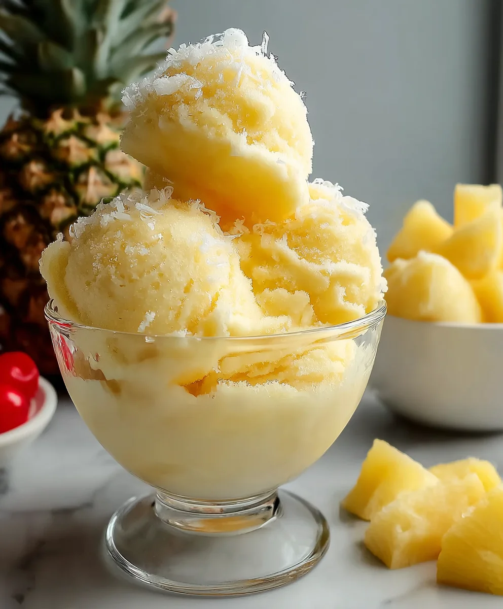 Ninja Creami Dole Whip Recipe- Easy Homemade Treat