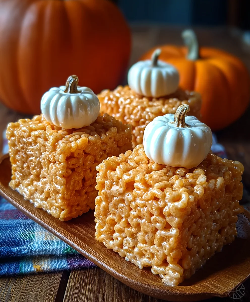 Easy Pumpkin Rice Krispie Treats Recipe