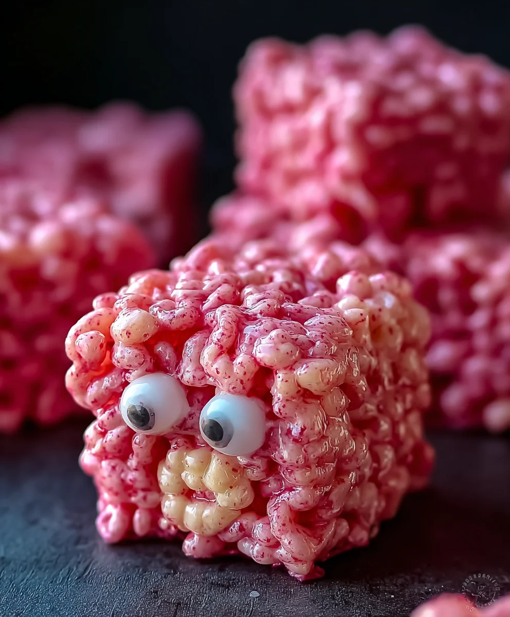 Franken Berry Krispies-Spooky Halloween Treat Recipe