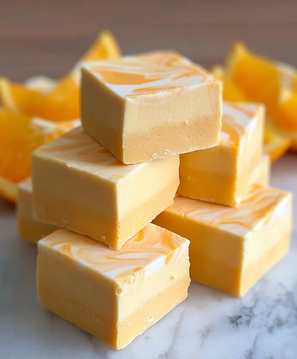 Orange Dreamsicle Fudge Recipe-Easy & Delicious