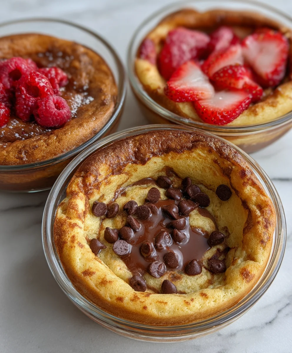 Baked Protein Pancake Bowls- Meal Prep No Banana