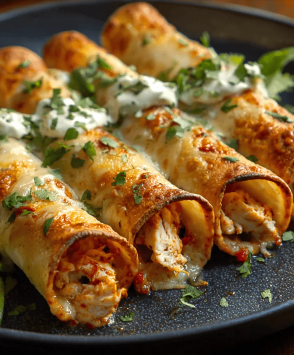 Crispy Chicken Taquitos Recipe- Easy & Delicious