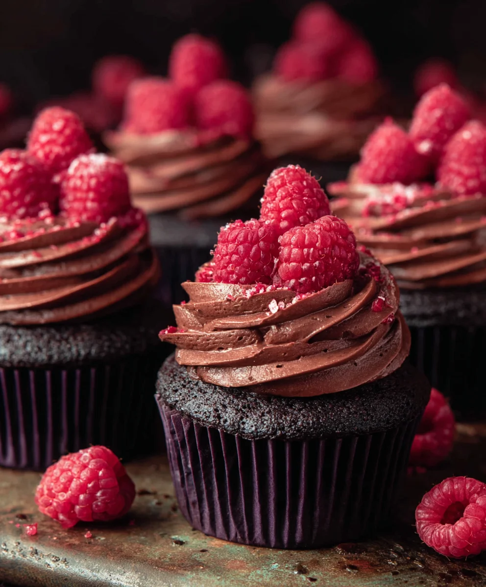Decadent Chocolate Raspberry Cupcakes-Perfect Dessert