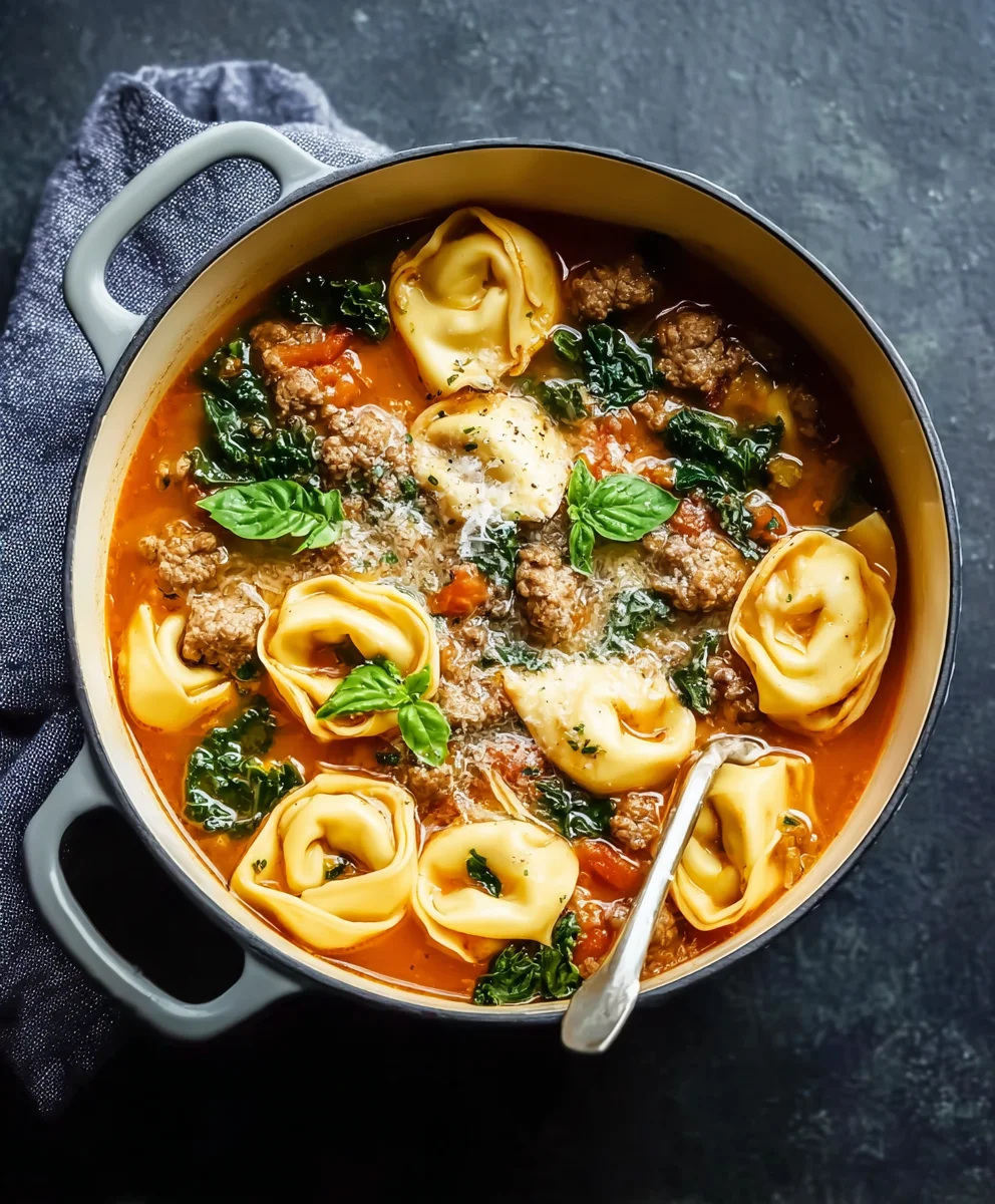 Hearty Beef Tortellini Soup Recipe - Quick & Easy Meal