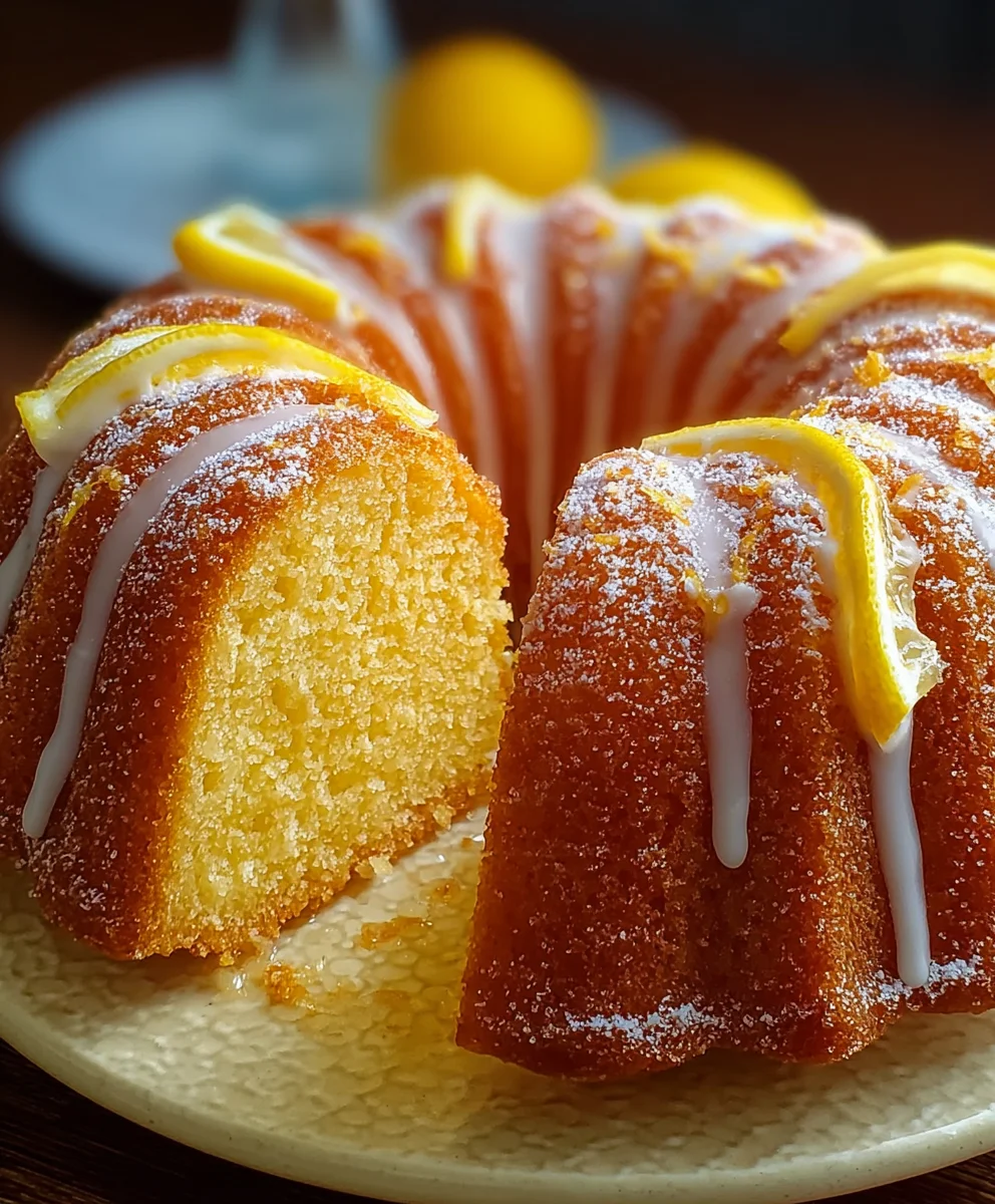 Moist Lemon Bundt Cake- Easy & Delicious Recipe