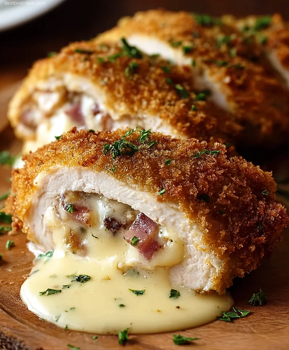 Easy Chicken Cordon Bleu - Best Beef Version