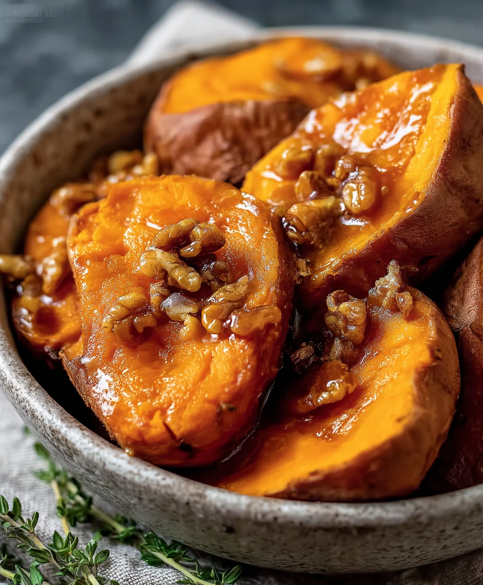 Easy Maple Sweet Potatoes - Delicious Side Dish