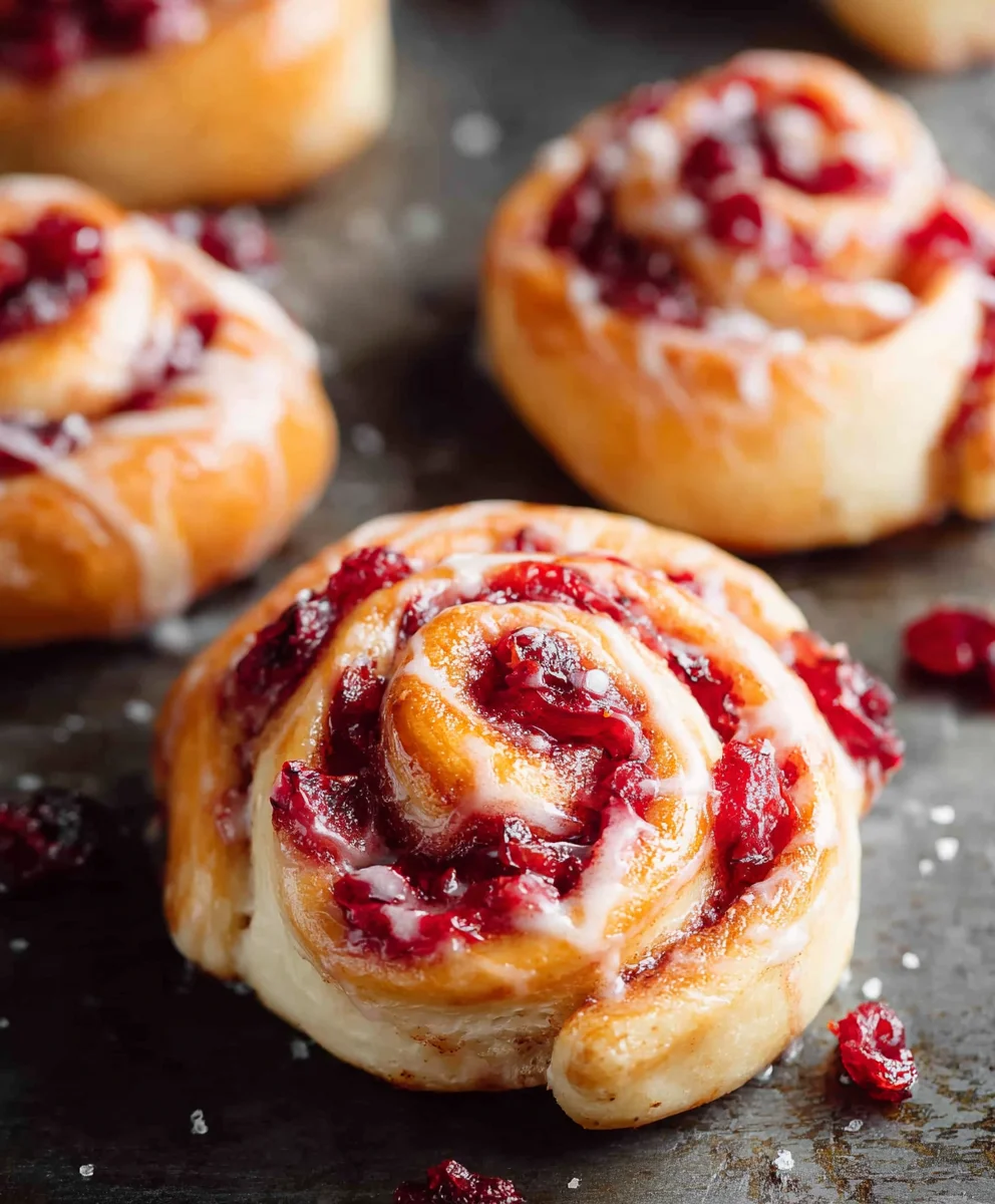 Orange Cranberry Sweet Rolls-Festive Flavor Burst