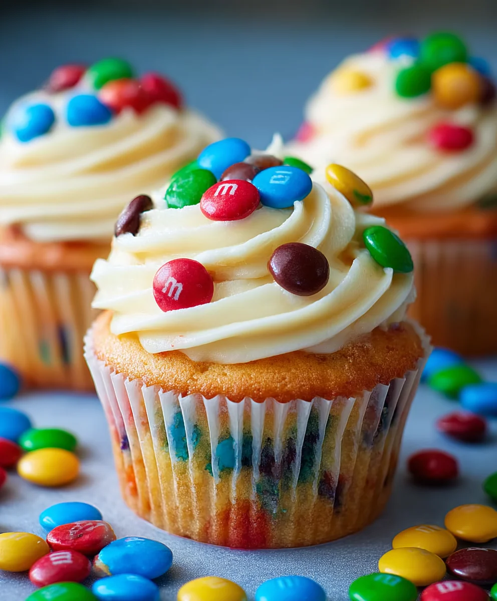 Easy M&M Cupcakes - Fun & Festive Treats
