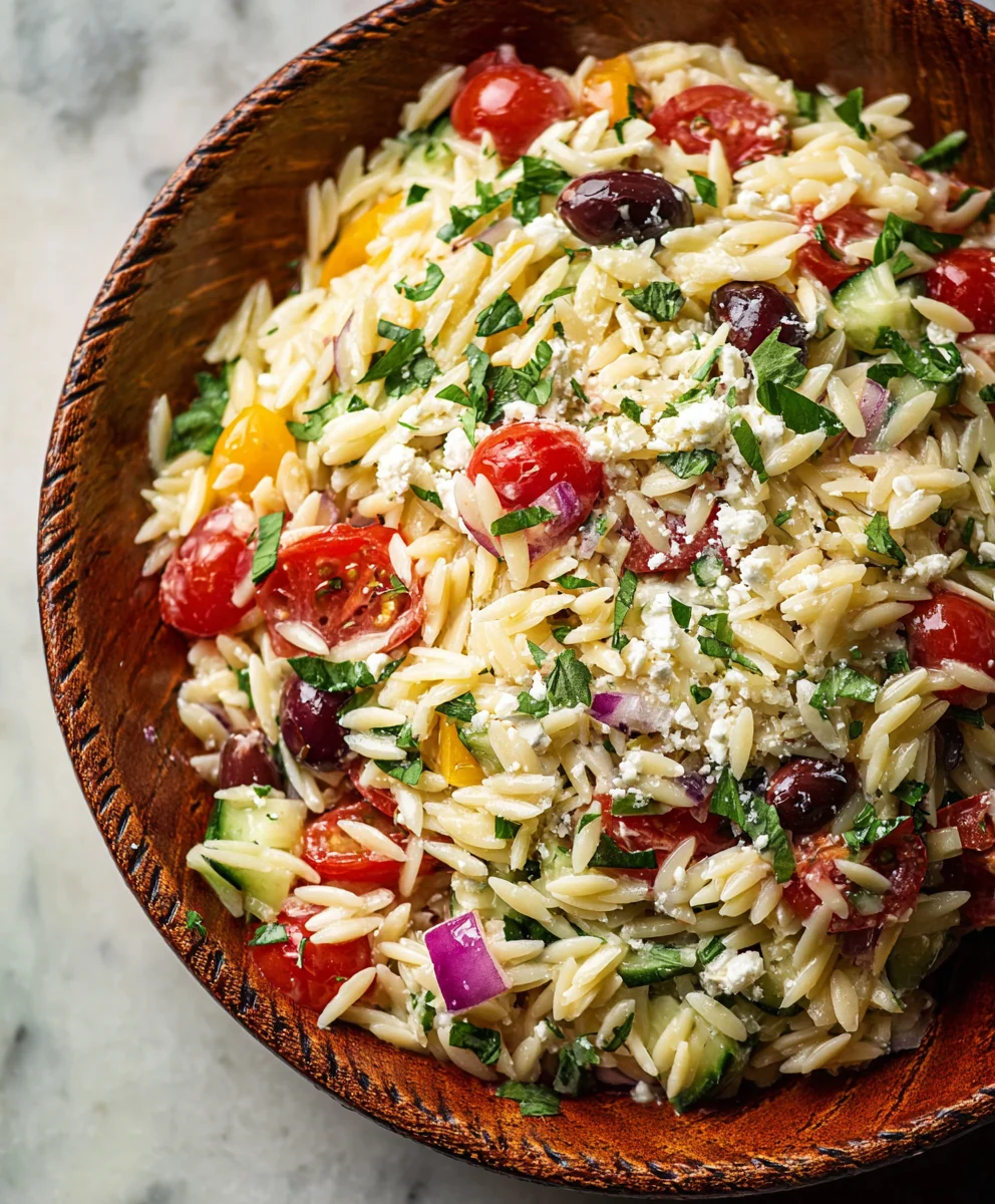Mediterranean Orzo Salad Recipe - Easy & Delicious