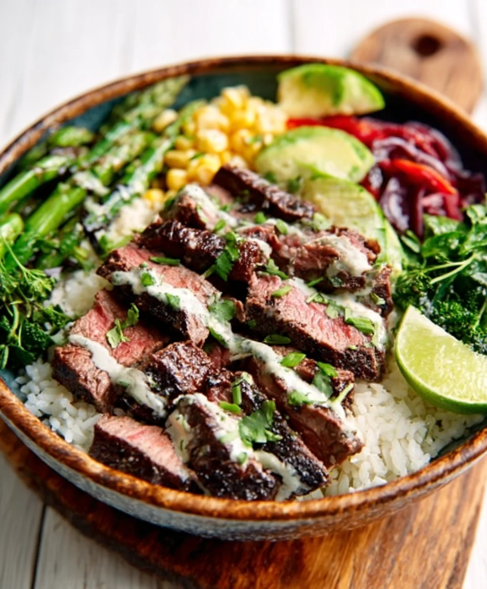 Cilantro Lime Beef Bowls-Easy Flavorful Dinner