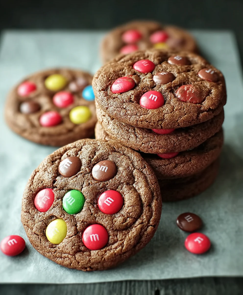Delicious Chocolate M&M Cookies-Easy Recipe
