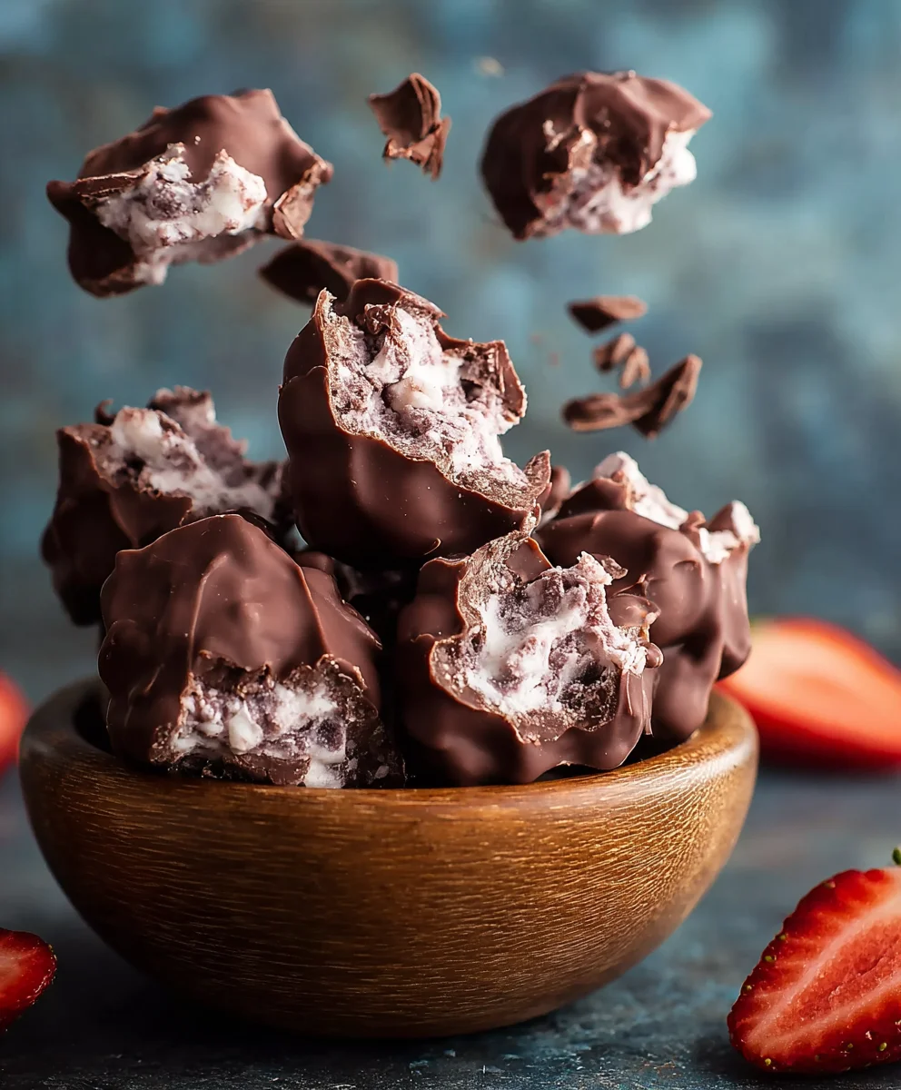 Easy Frozen Chocolate Yogurt Clusters Recipe