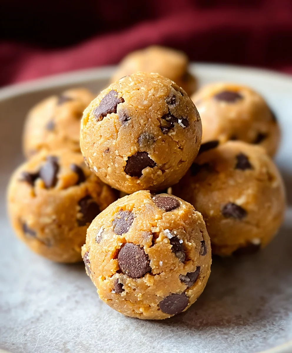 No-Bake Chickpea Cookie Bites - Easy Treat