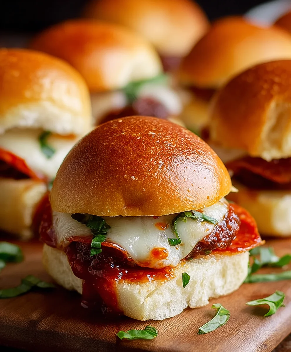 Beef Beef Pepperoni Pizza Sliders - Easy & Delicious Appetizer