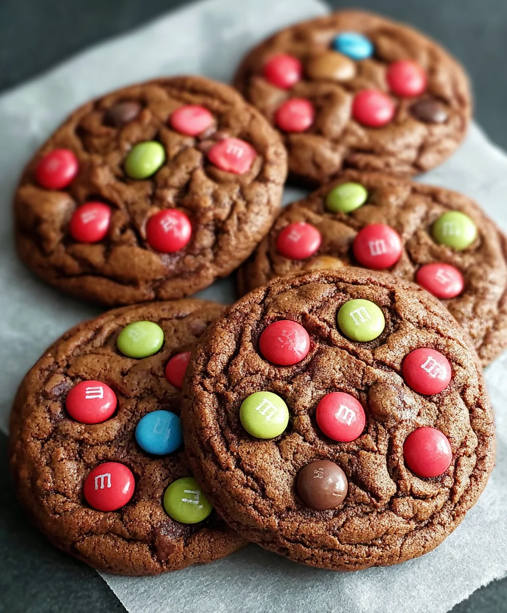 Delicious Chocolate M&M Cookies-Easy Recipe