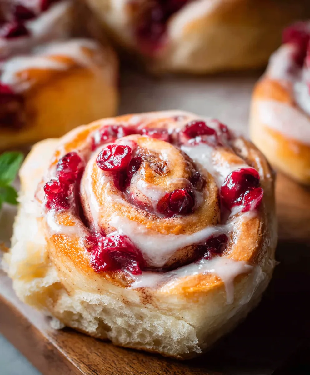 Orange Cranberry Sweet Rolls-Festive Flavor Burst
