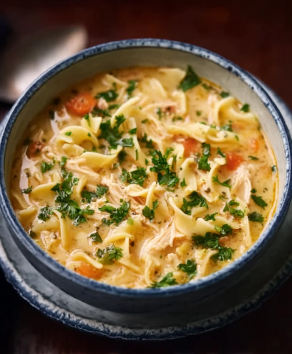 Easy Crack Chicken Noodle Soup Comfort Recipe