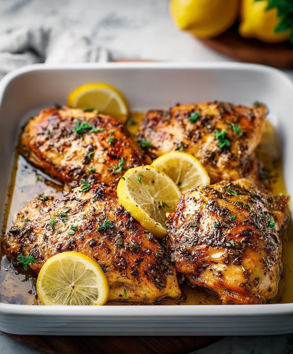 Greek Lemon Chicken- Juicy & Flavorful Recipe