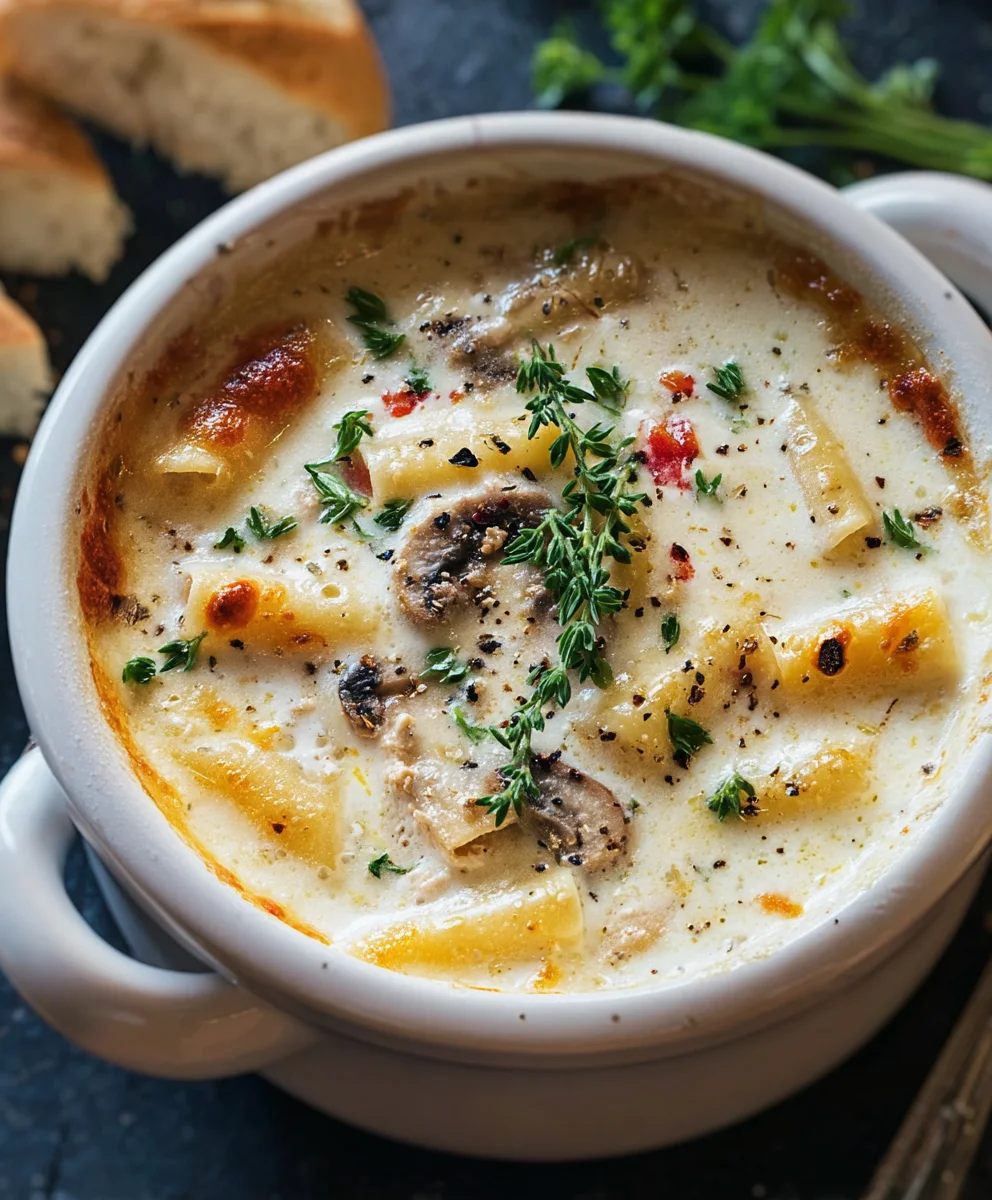 Creamy White Lasagna Soup - Easy Comfort Food Recipe