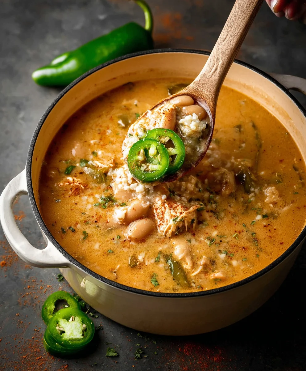 Easy Cajun White Chicken Chili