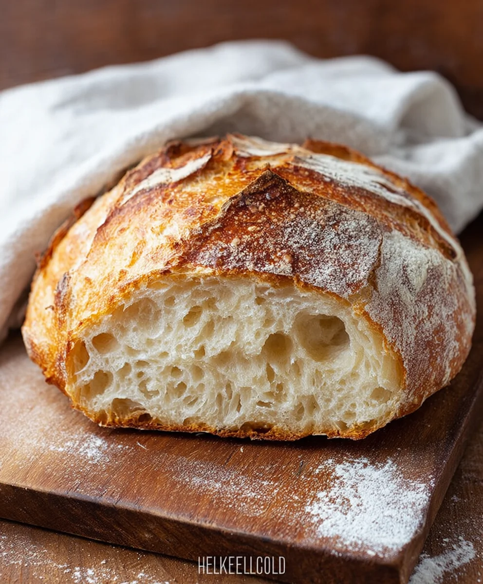 Easy Rustic Bread Recipe - Crusty & Delicious