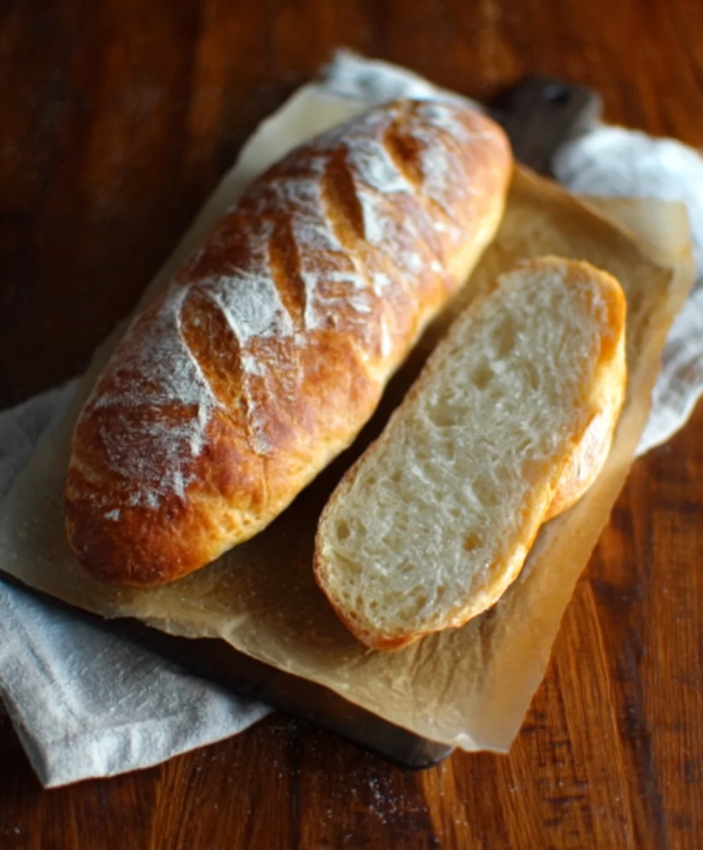 Easy One-Hour French Bread Recipe-Quick Bake