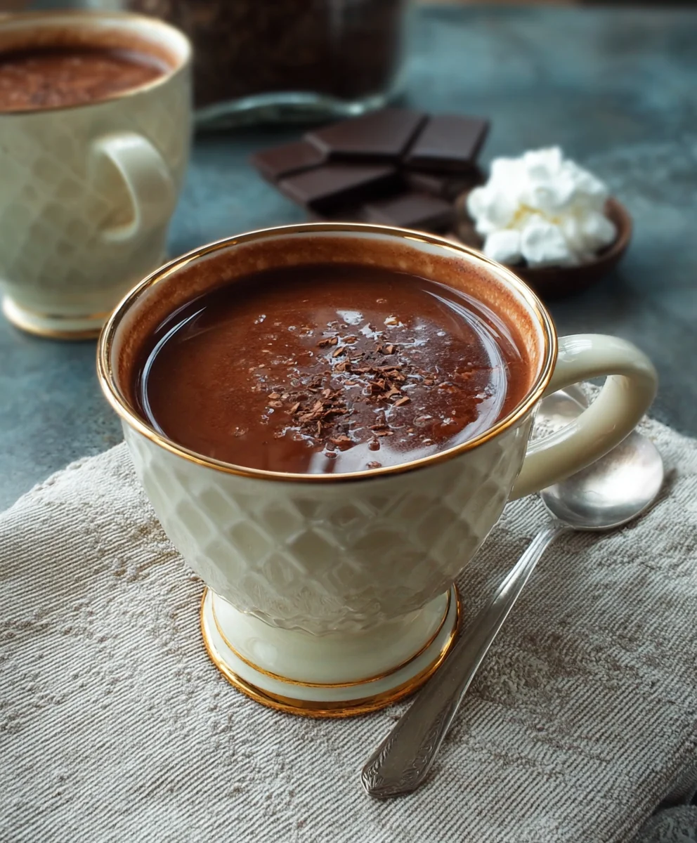 Authentic French Hot Chocolate Recipe-Rich & Creamy