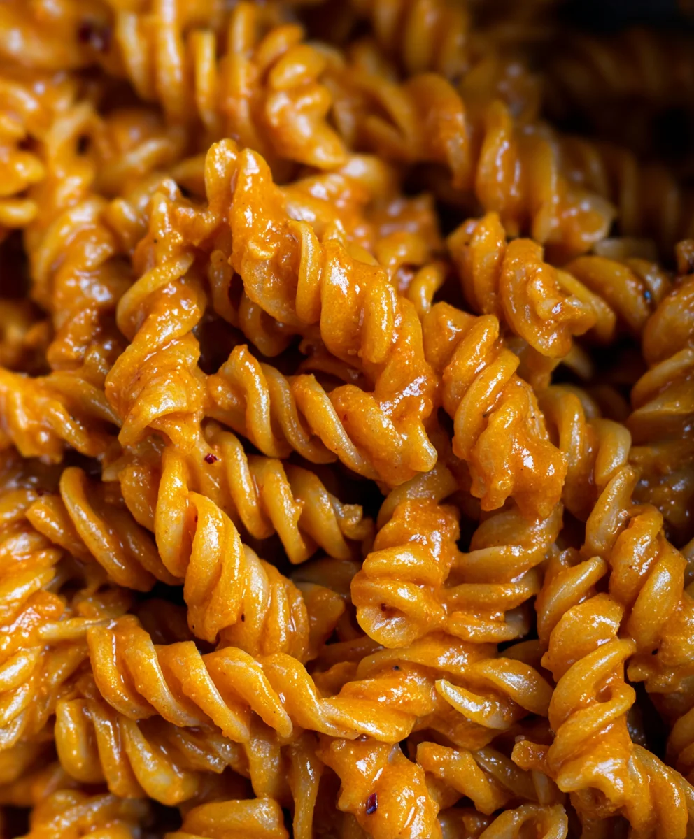 Creamy Vegan Spicy Fusilli Pasta Recipe