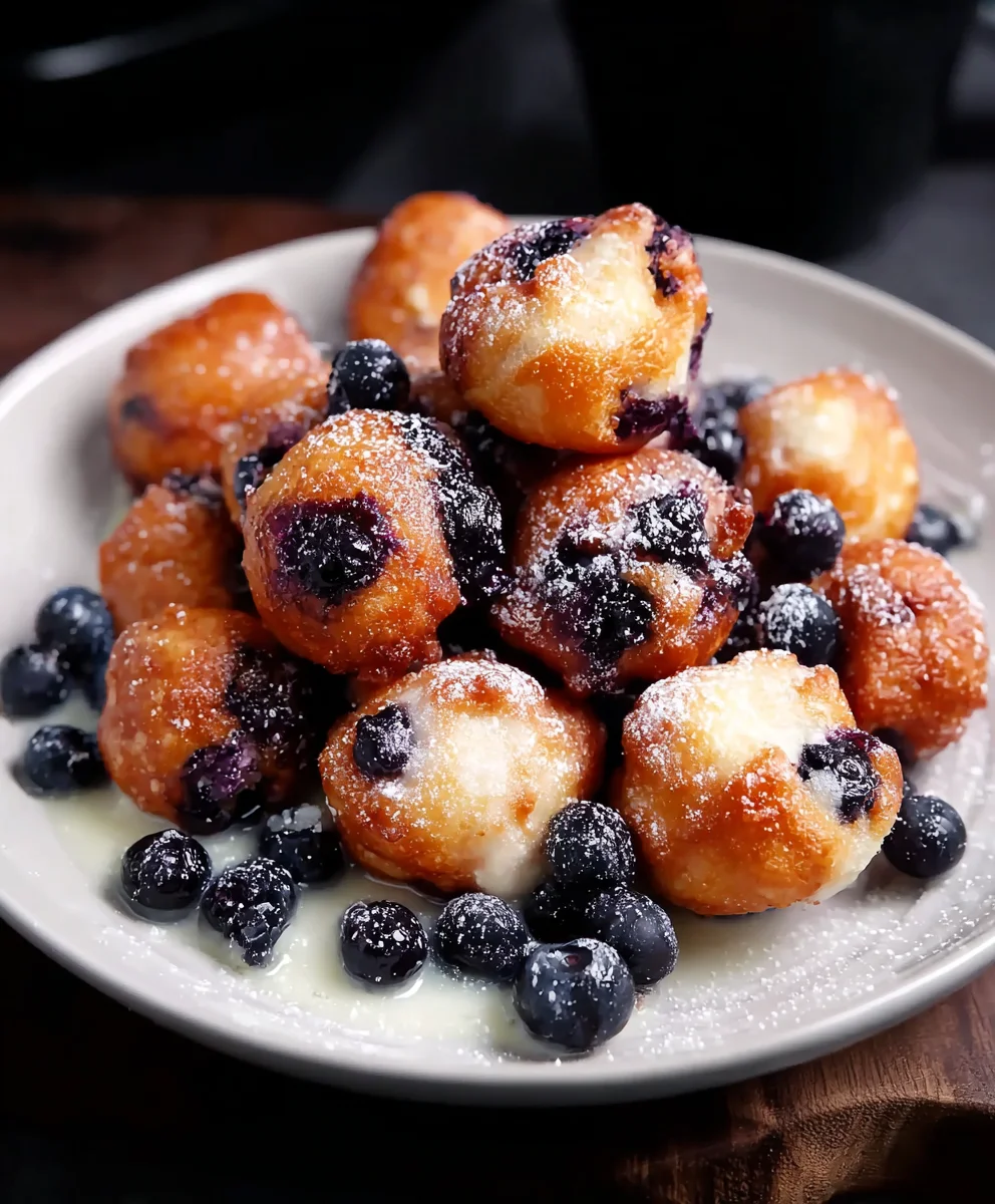 Easy Mini Blueberry Fritters Recipe