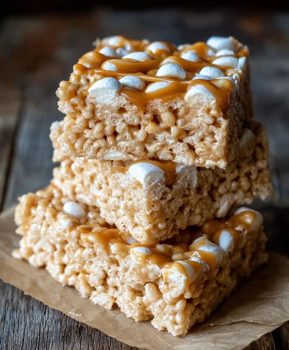 Brown Butter Dulce de Leche Rice Krispie Treats