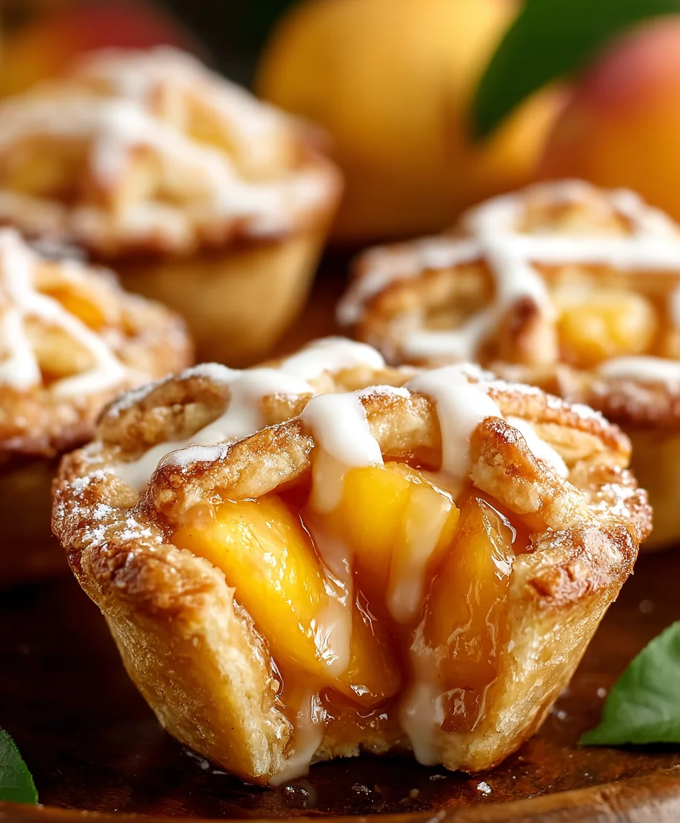 Delicious Mini Peach Pies-Easy Summer Dessert