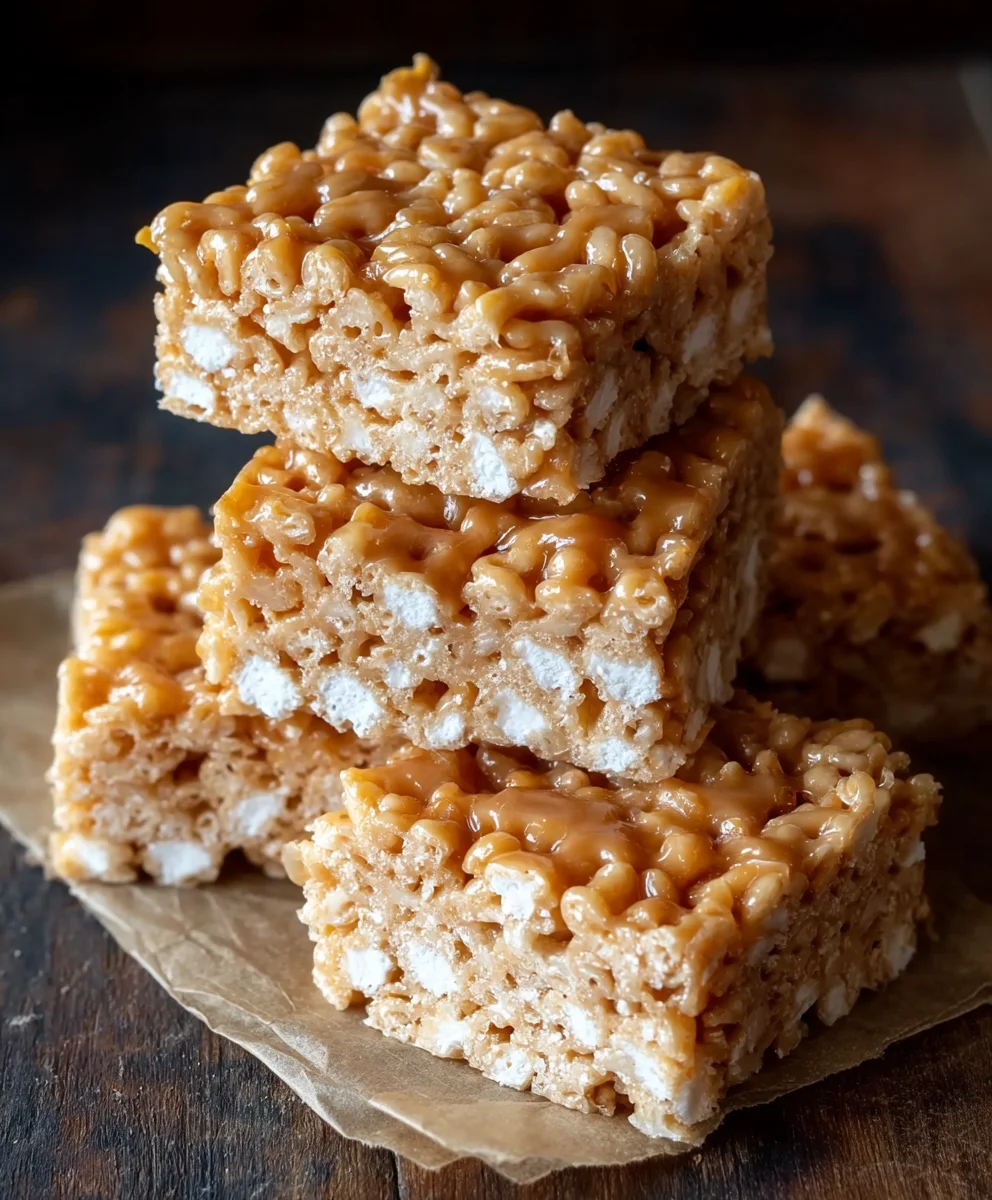 Brown Butter Dulce de Leche Rice Krispie Treats Recipe