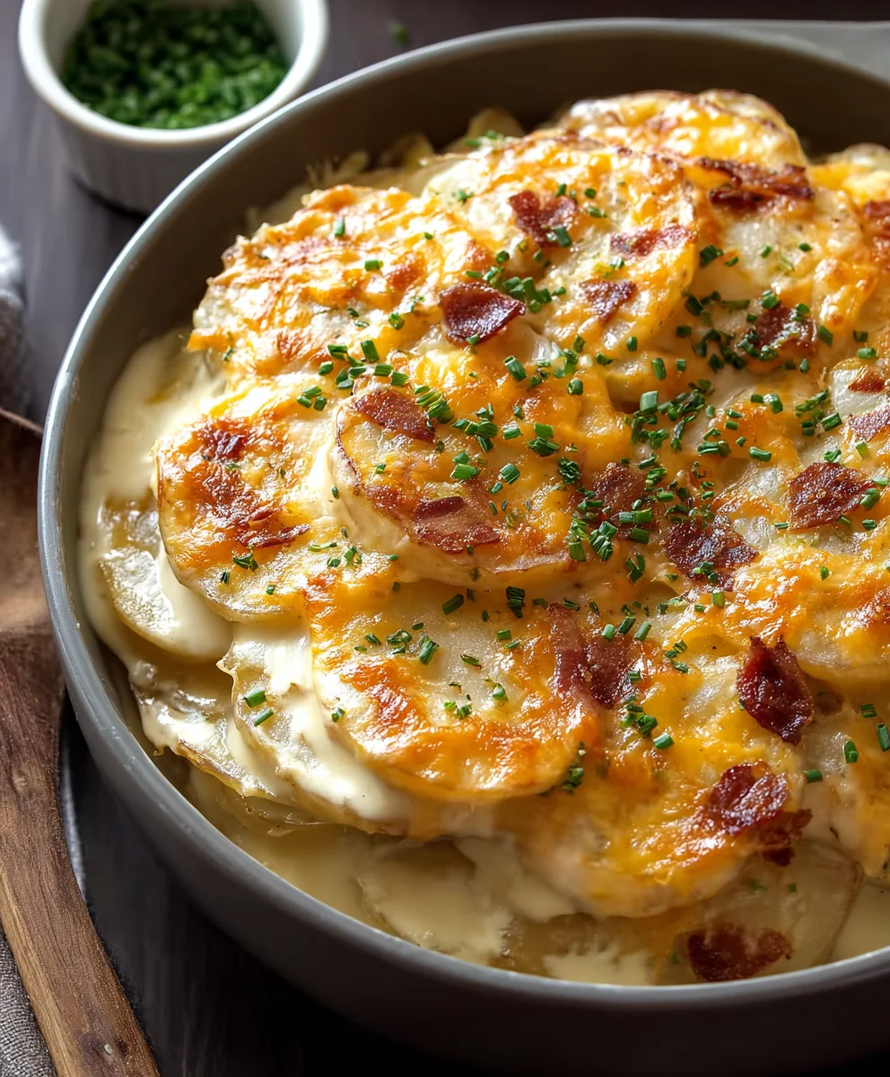 Easy Loaded Scalloped Potatoes Beef Recipe