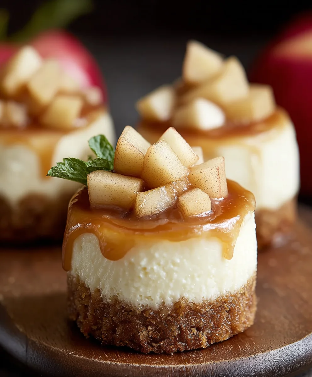 Mini Apple Cheesecakes - Easy & Delicious Dessert