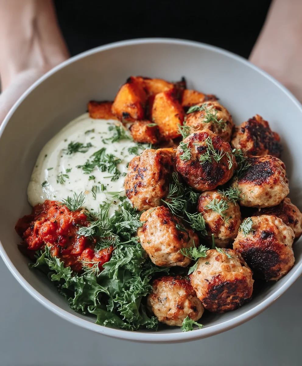 Herby Beef Meatball Bowl- Easy & Delicious Recipe