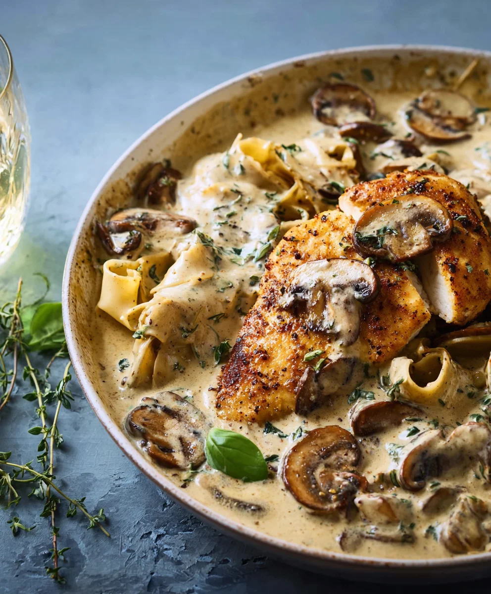 Easy Creamy Mushroom Chicken