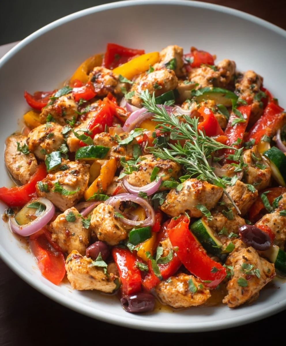 Easy Mediterranean Chicken Stir-Fry - Quick Weeknight Meal