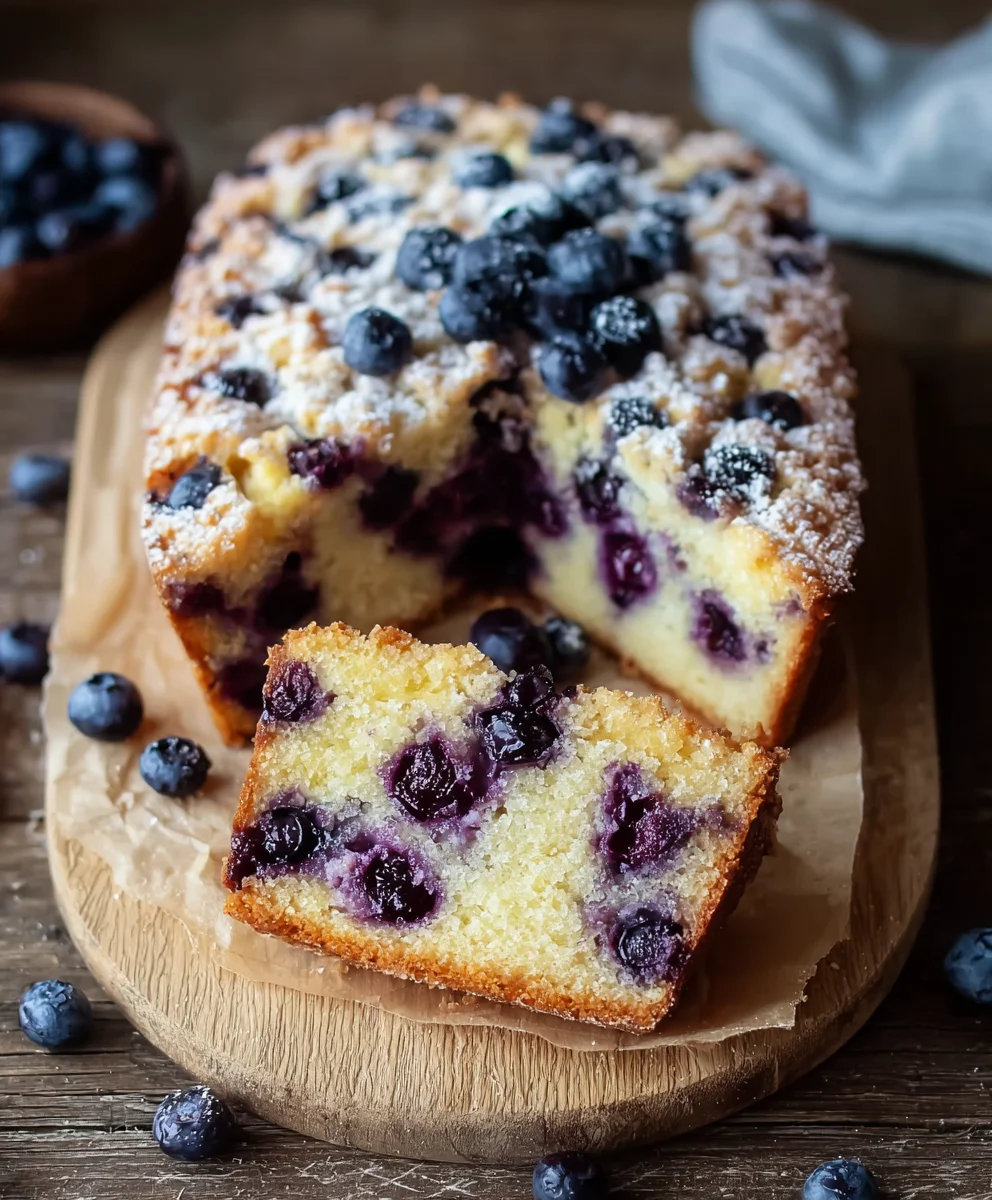 Blueberry Lemon Brioche Cake - Easy Sweet Treat