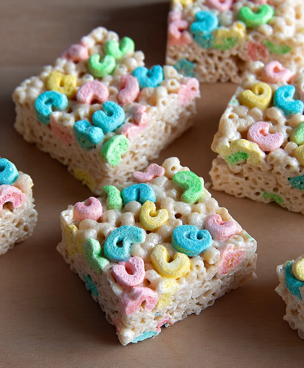 Lucky Charms Rice Krispie Treats - Magical Marshmallow Fun