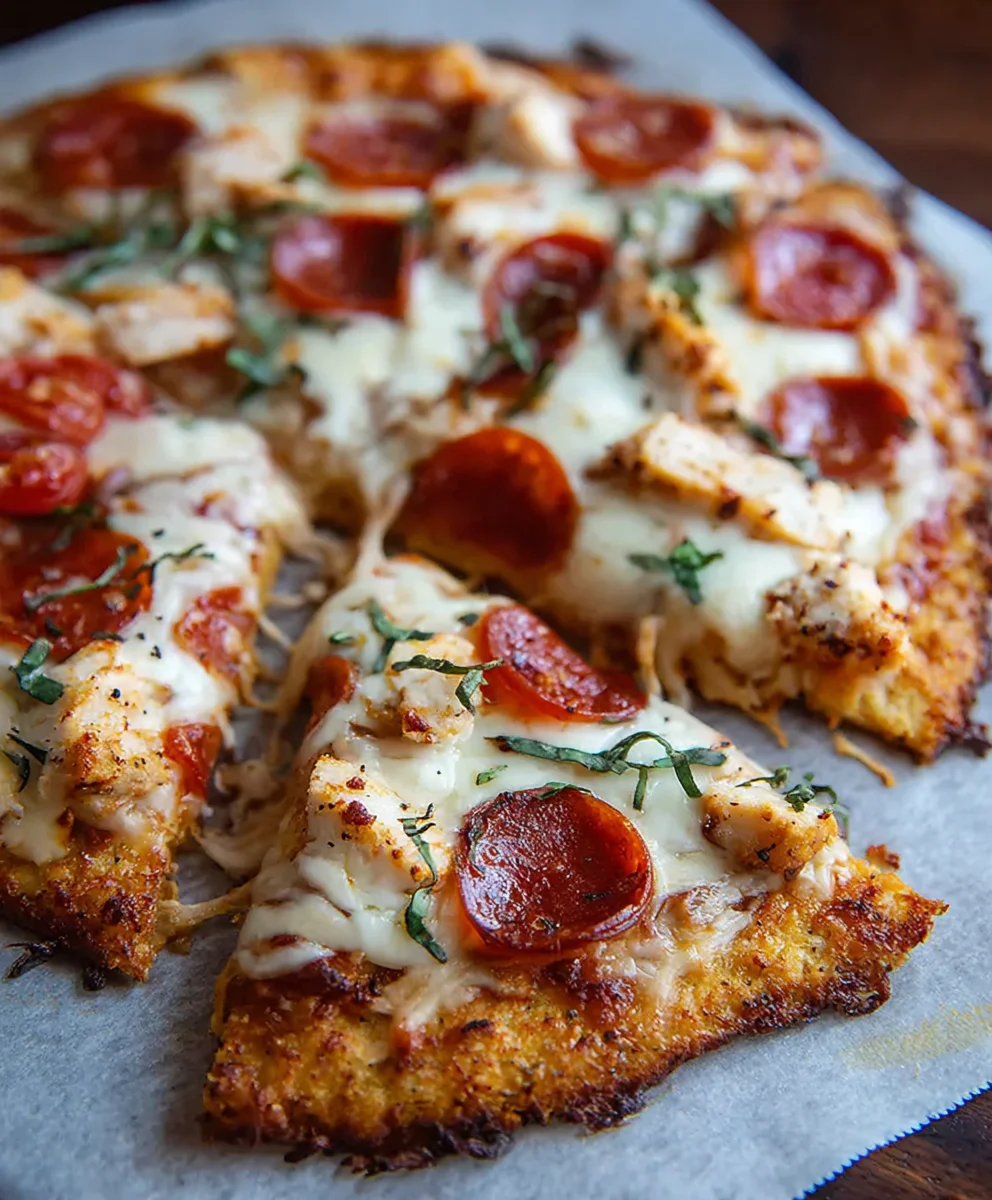 Keto Pizza Chicken Crust - Easy Low Carb Recipe
