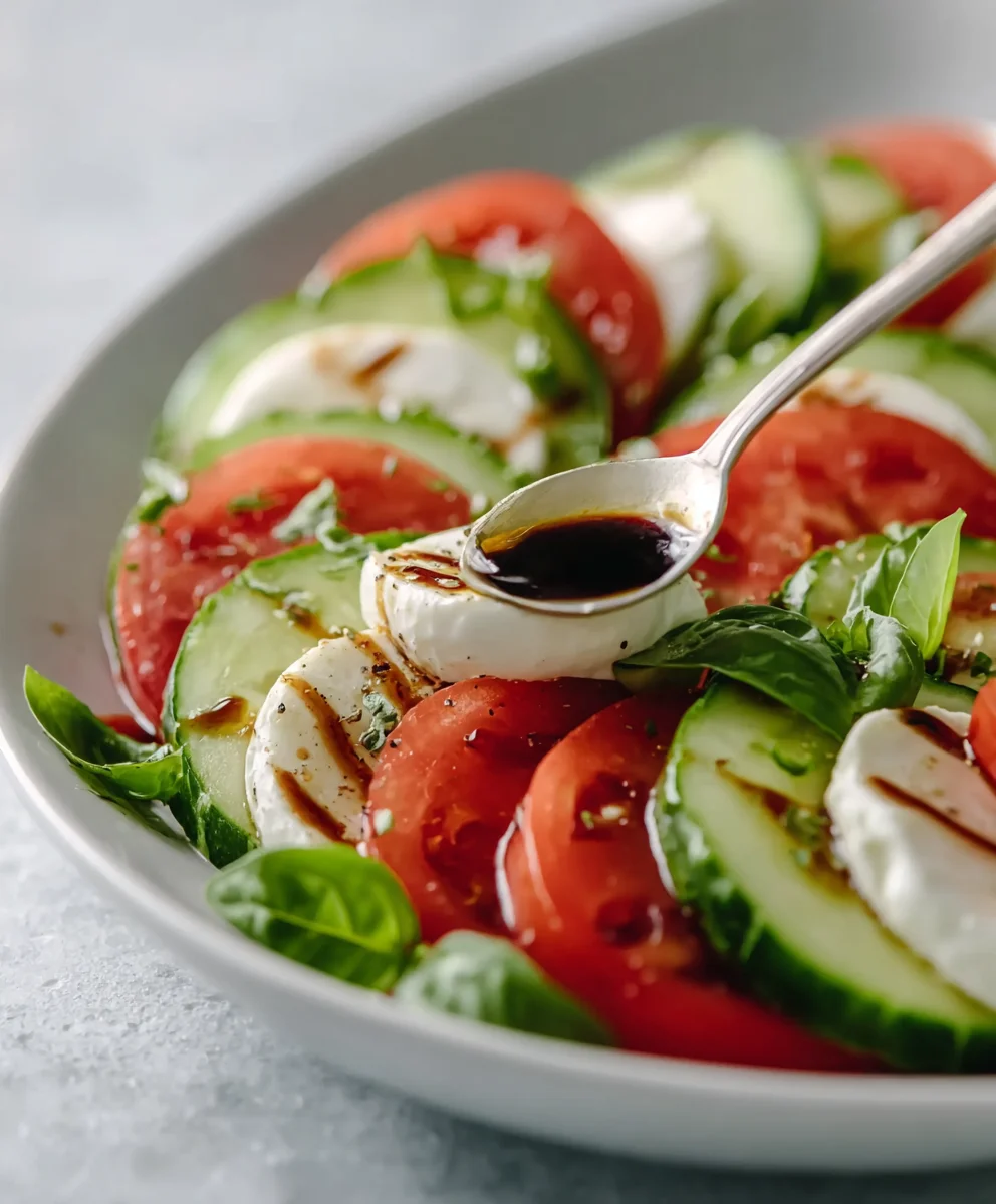 Fresh Cucumber Caprese Salad Recipe - Easy Summer Delight