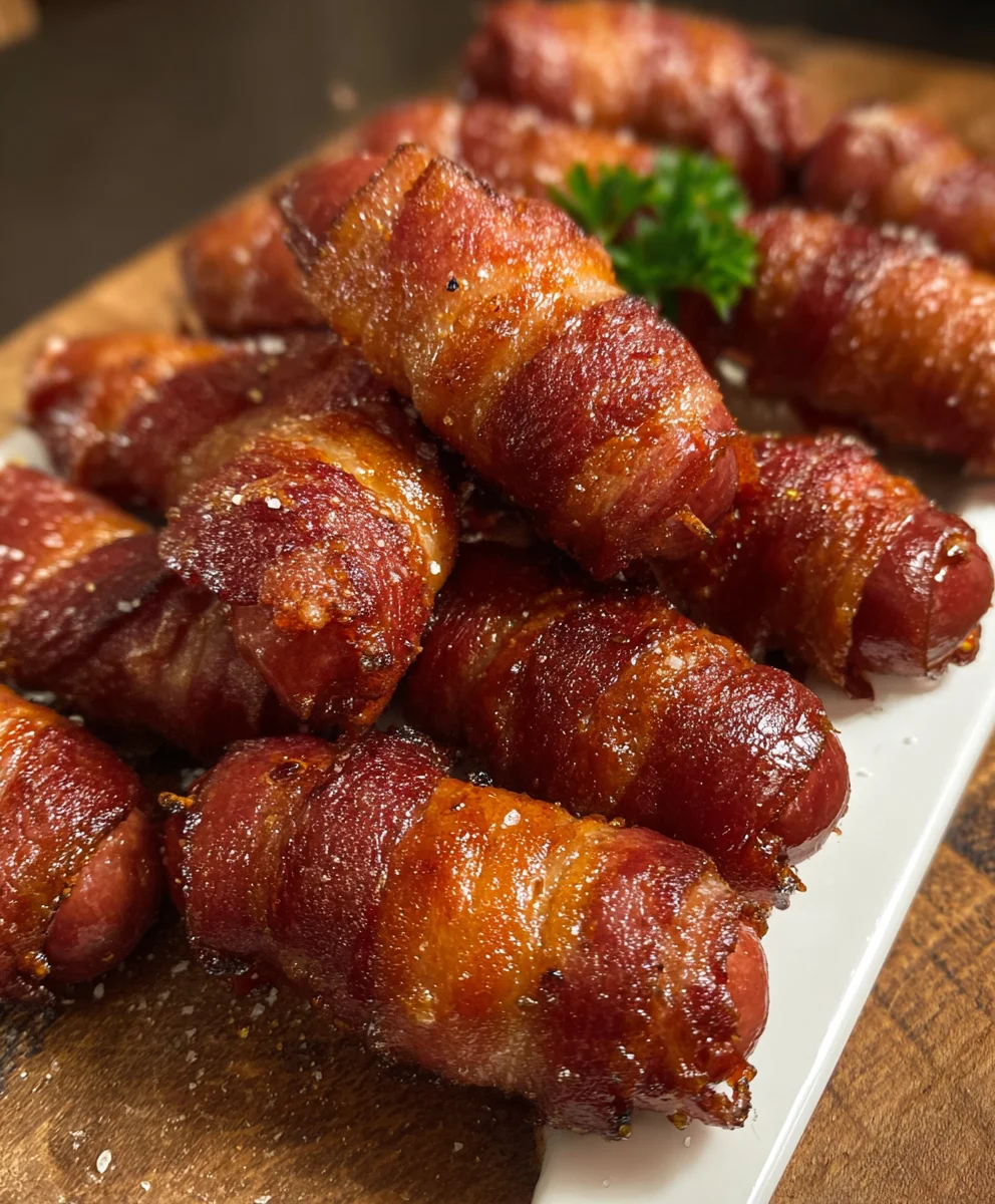 Beef Beef Bacon Wrapped Little Smokies Recipe-Easy Appetizer