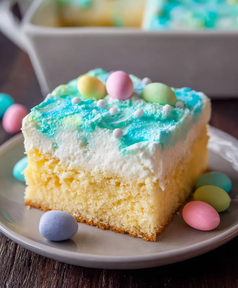 Easter Poke Cake- Delicious Spring Dessert Recipe