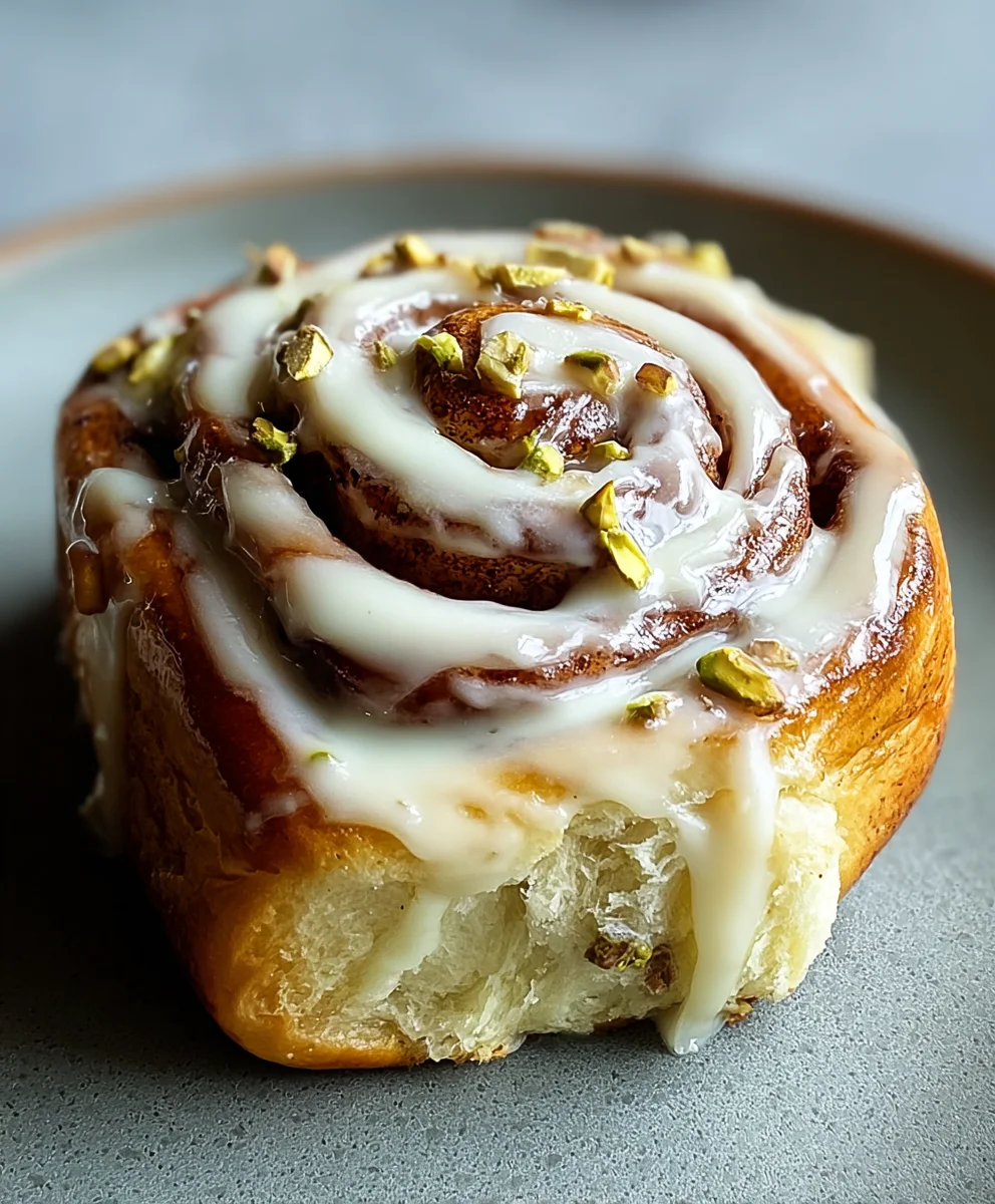 Pistachio Cream Cinnamon Rolls-Small Batch Delight