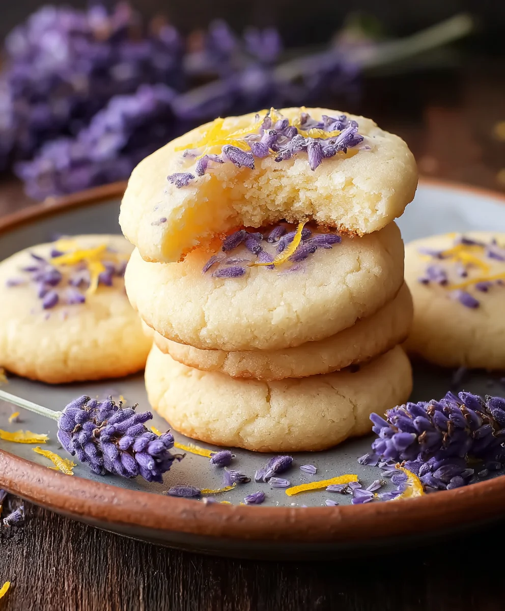 Buttery Lemon Lavender Cookies-Sweet Delight