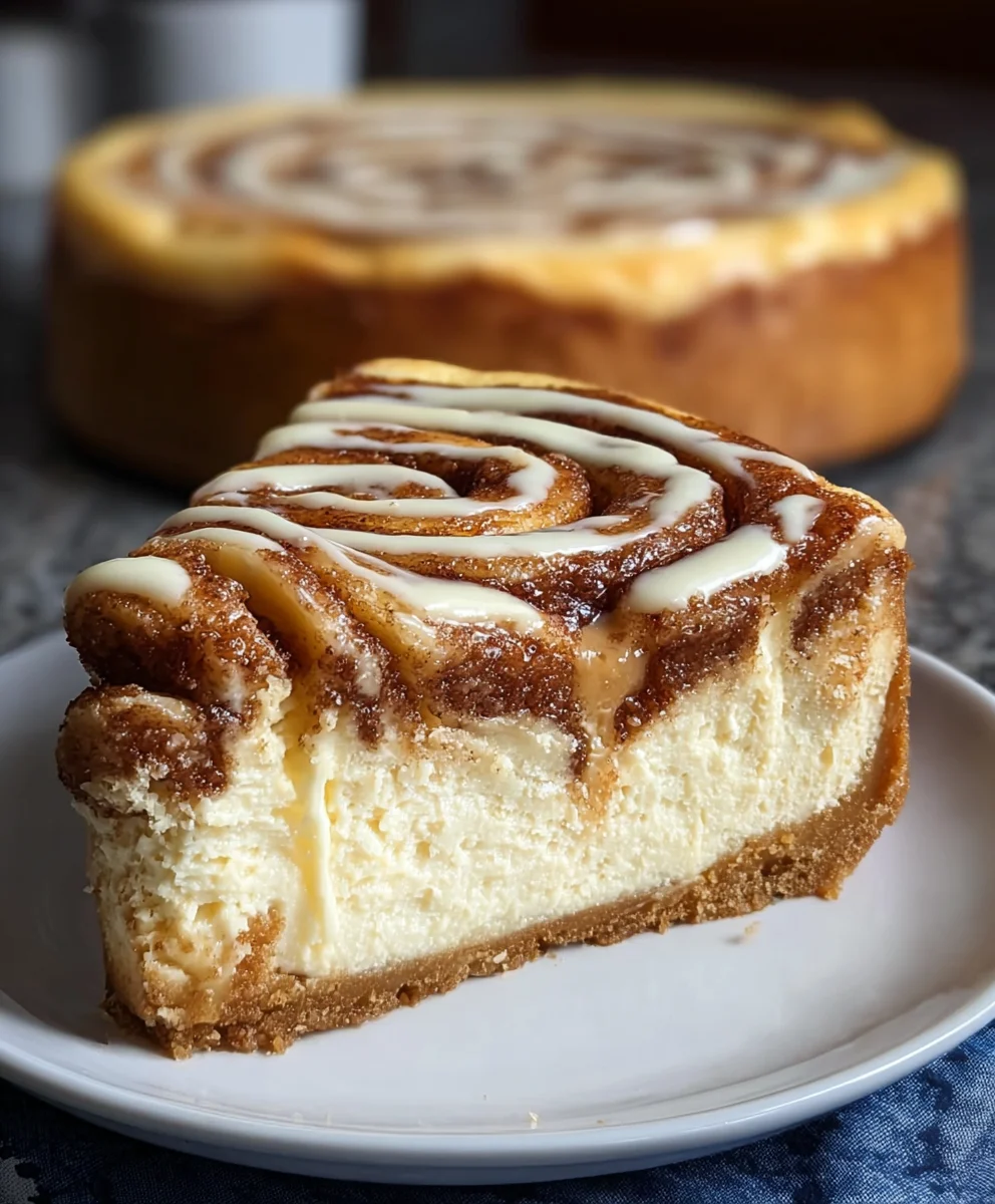 Cinnamon Roll Honeybun Cheesecake Divine Dessert